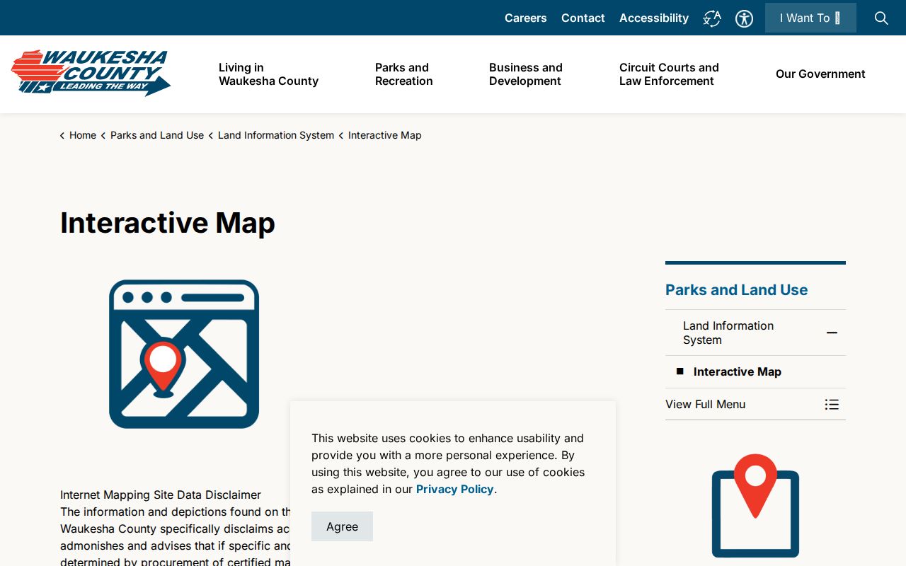Waukesha County interactive parcel map for finding Muskego neighbors